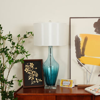 Syphae Glass Table Lamp-Neutral Decor