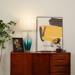 Syphae Glass Table Lamp-Neutral Decor