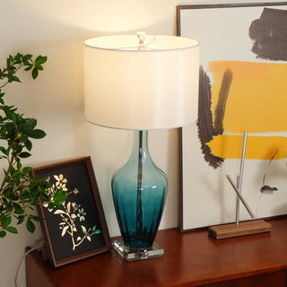Syphae Glass Table Lamp-Neutral Decor