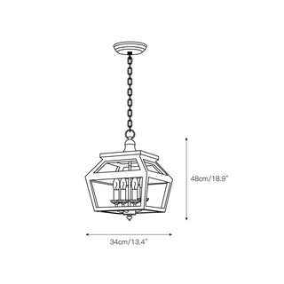 Avshaara Suspension Métal Industriel Vintage