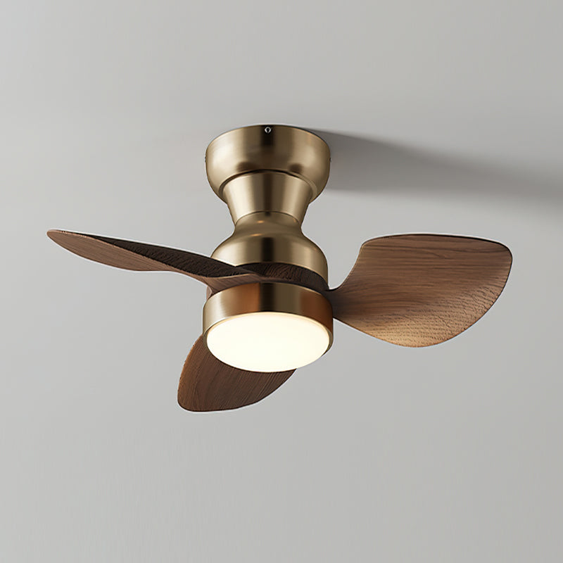 Angled view of the white Haiku ceiling fan light.
