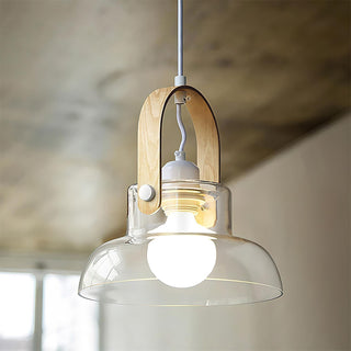 Hailie Suspension Clair Verre Rustique Moderne-Luire