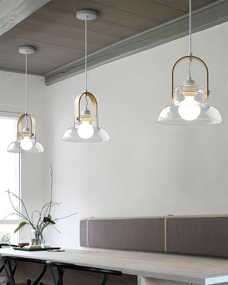 Hailie Suspension Clair Verre Rustique Moderne-Luire