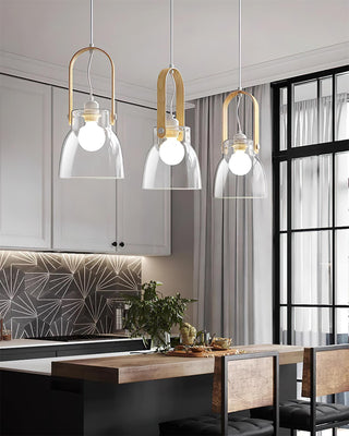 Hailie Suspension Clair Verre Rustique Moderne-Luire