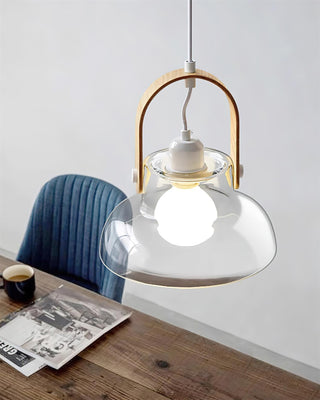 Hailie Suspension Clair Verre Rustique Moderne-Luire