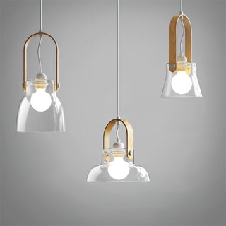 Hailie Suspension Clair Verre Rustique Moderne-Luire
