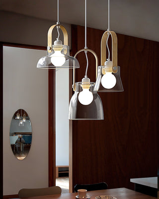 Hailie Suspension Clair Verre Rustique Moderne-Luire