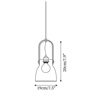 Hailie Suspension Clair Verre Rustique Moderne-Luire
