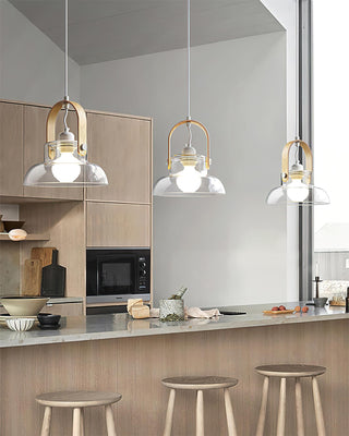 Hailie Suspension Clair Verre Rustique Moderne-Luire