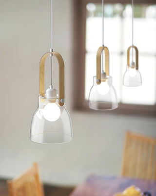 Hailie Suspension Clair Verre Rustique Moderne-Luire