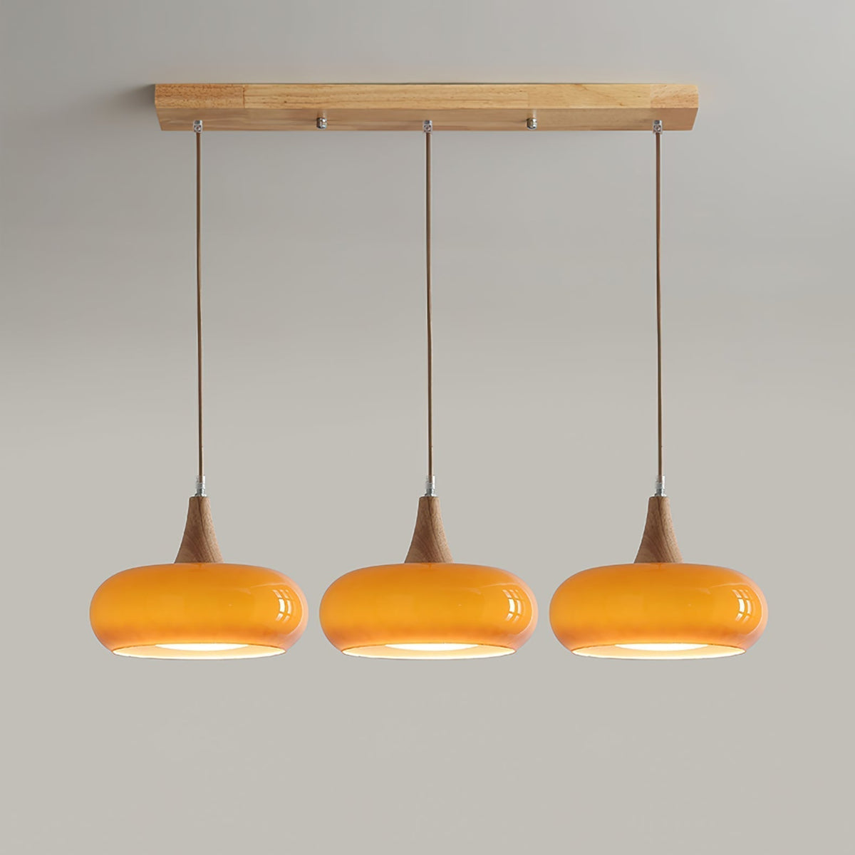 Charlotte Suspension Bois  1/2/3 Lampes