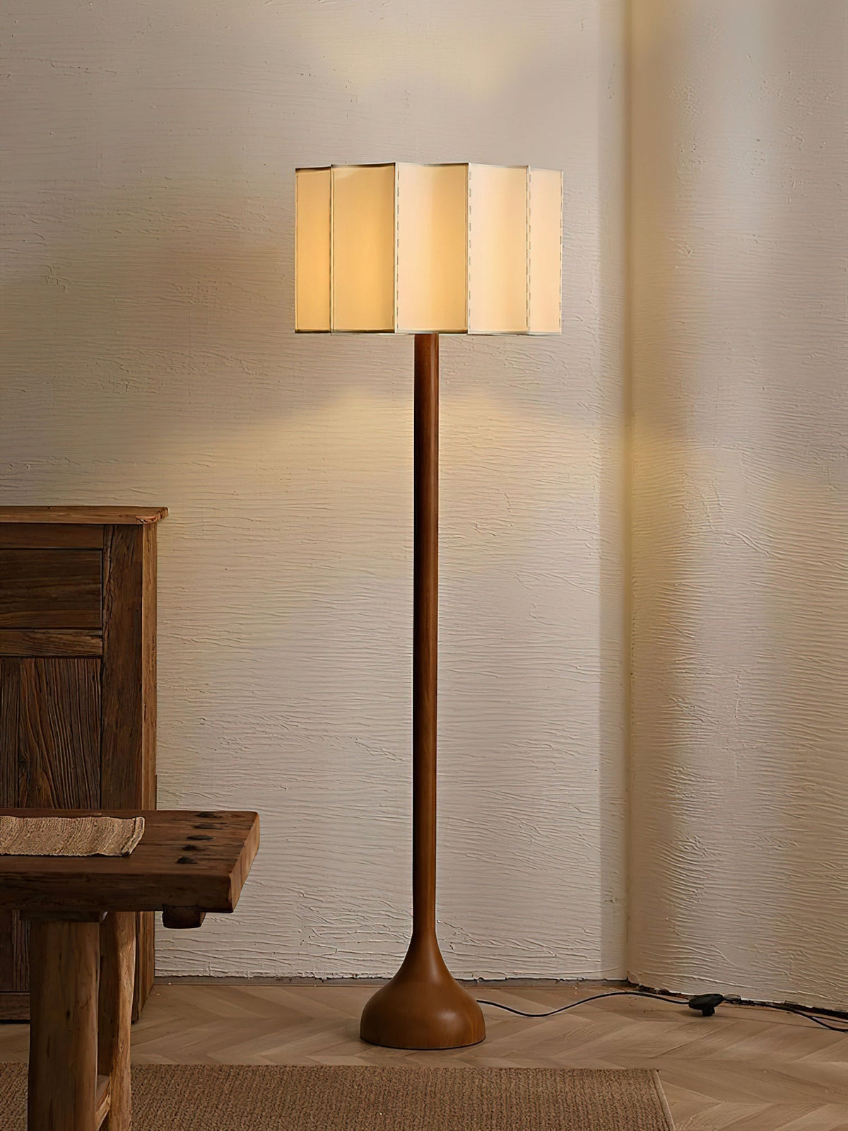 Bexi Lampadaire Bois Minimaliste