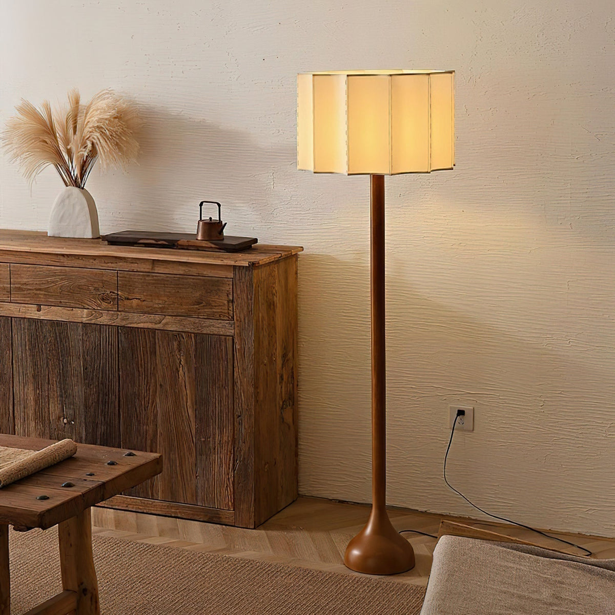 Bexi Lampadaire Bois Minimaliste