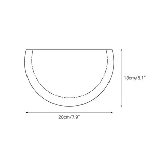 Cuvenarae Applique Murale Travertin Lune Minimaliste