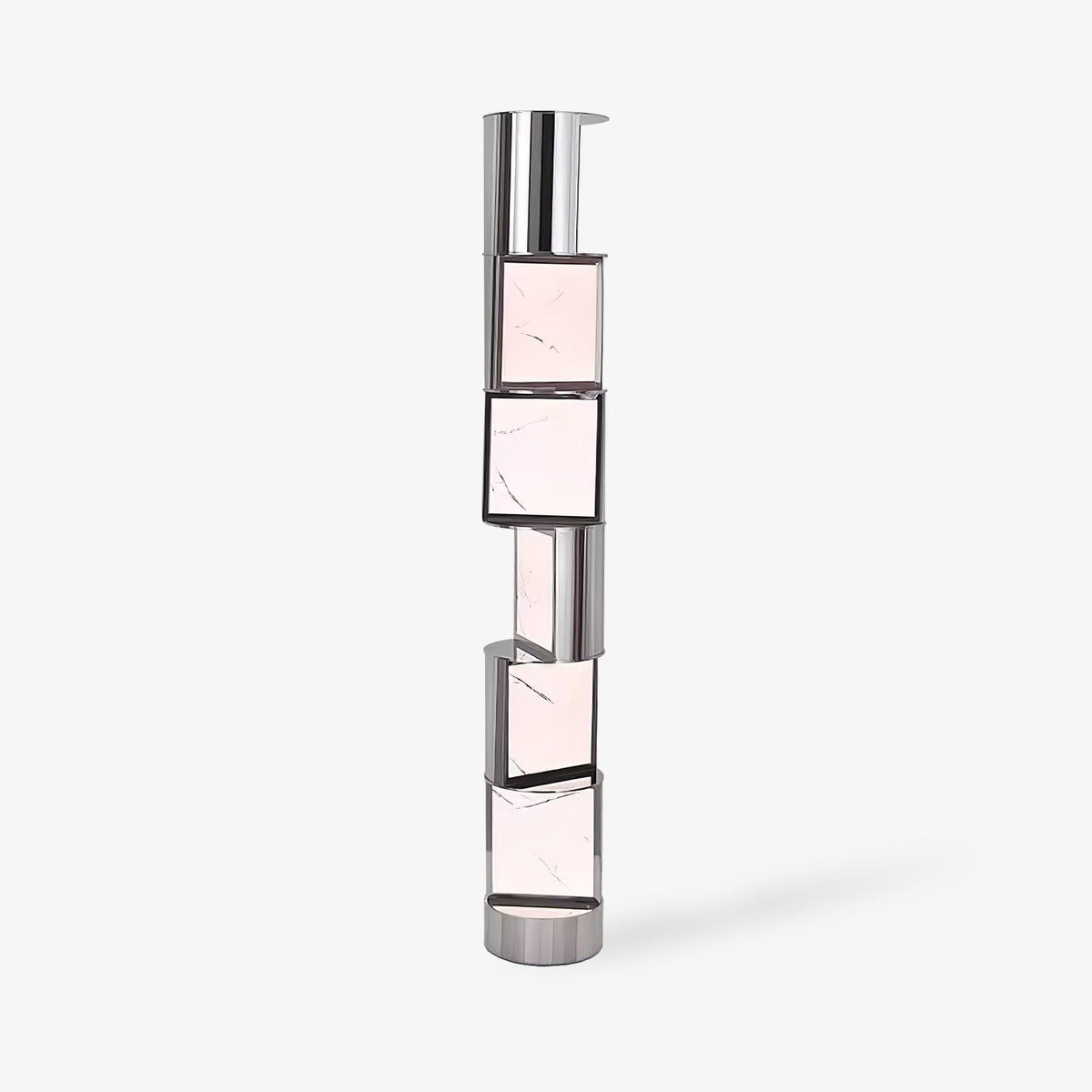 Votary Acrylic Column Floor Lamp-Neutral Decor