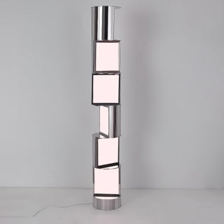 Votary Acrylic Column Floor Lamp-Neutral Decor
