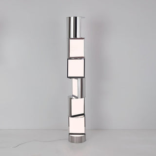 Votary Acrylic Column Floor Lamp-Neutral Decor