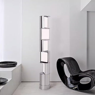 Votary Acrylic Column Floor Lamp-Neutral Decor