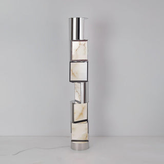 Votary Acrylic Column Floor Lamp-Neutral Decor