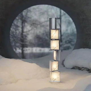 Votary Acrylic Column Floor Lamp-Neutral Decor