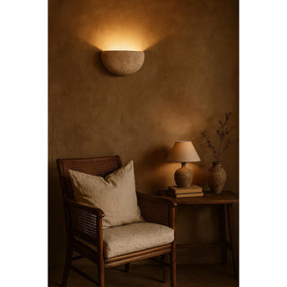 Cuvenarae Applique Murale Travertin Lune Minimaliste