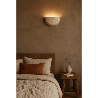 Cuvenarae Applique Murale Travertin Lune Minimaliste
