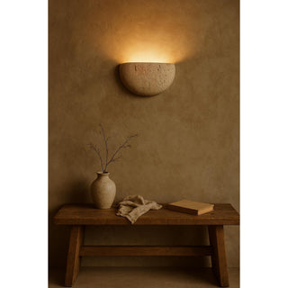 Cuvenarae Applique Murale Travertin Lune Minimaliste