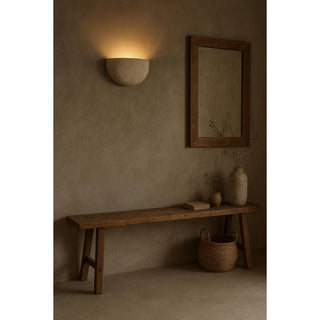 Cuvenarae Applique Murale Travertin Lune Minimaliste