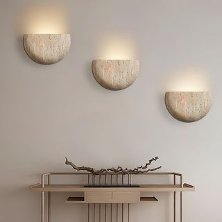 Cuvenarae Applique Murale Travertin Lune Minimaliste