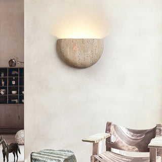 Cuvenarae Applique Murale Travertin Lune Minimaliste