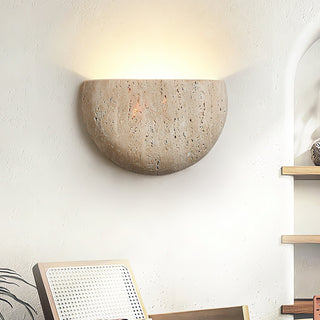 Cuvenarae Applique Murale Travertin Lune Minimaliste