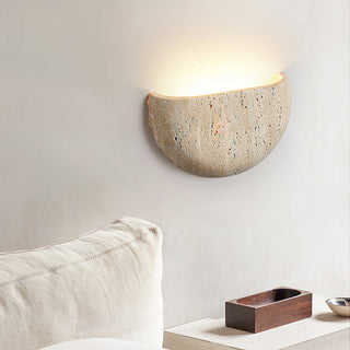 Cuvenarae Applique Murale Travertin Lune Minimaliste