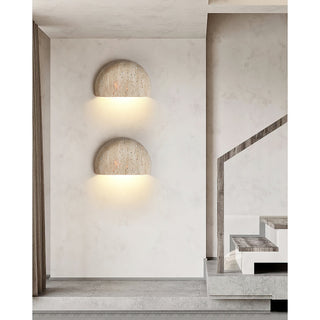 Cuvenarae Applique Murale Travertin Lune Minimaliste