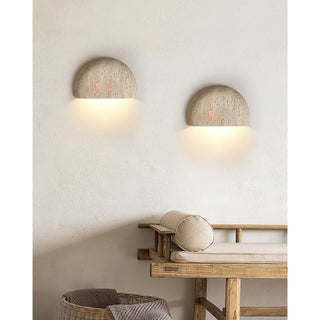 Cuvenarae Applique Murale Travertin Lune Minimaliste