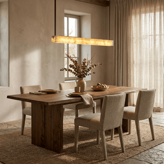 Halia Alabaster Linear Pendant Lamp-Neutral Decor