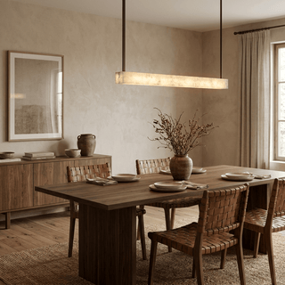 Halia Alabaster Linear Pendant Lamp-Neutral Decor