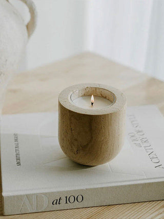 Halo Calm Candle Holder-Neutral Decor