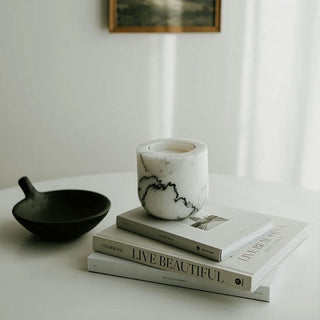 Halo Calm Candle Holder-Neutral Decor