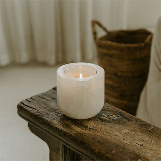 Halo Calm Candle Holder-Neutral Decor