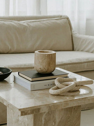 Halo Calm Candle Holder-Neutral Decor
