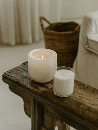 Halo Calm Candle Holder-Neutral Decor