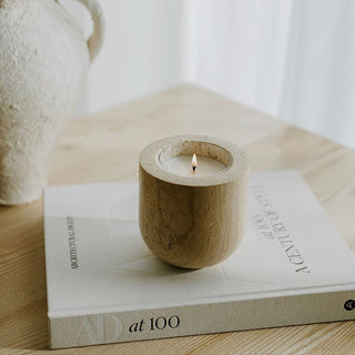 Halo Calm Candle Holder-Neutral Decor