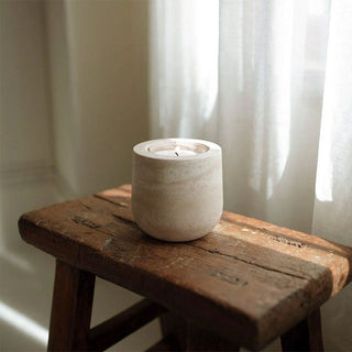 Halo Calm Candle Holder-Neutral Decor
