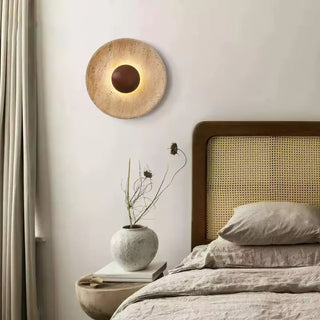 Aveny Applique Murale Sun en Travertin