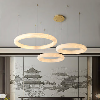 Erzorila Suspension Circulaire en Albâtre