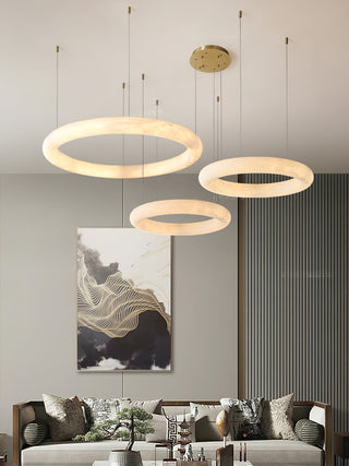 Erzorila Suspension Circulaire en Albâtre