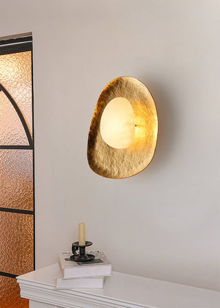 Haloform Aurea Alabaster Wall Lamp-Neutral Decor