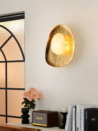 Haloform Aurea Alabaster Wall Lamp-Neutral Decor