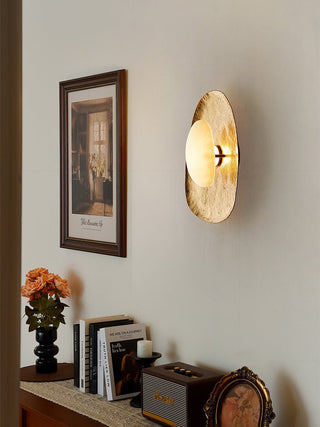 Haloform Aurea Alabaster Wall Lamp-Neutral Decor