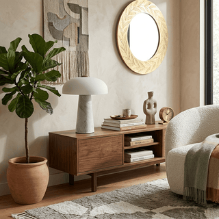 Haloire Marble Table Lamp-Neutral Decor